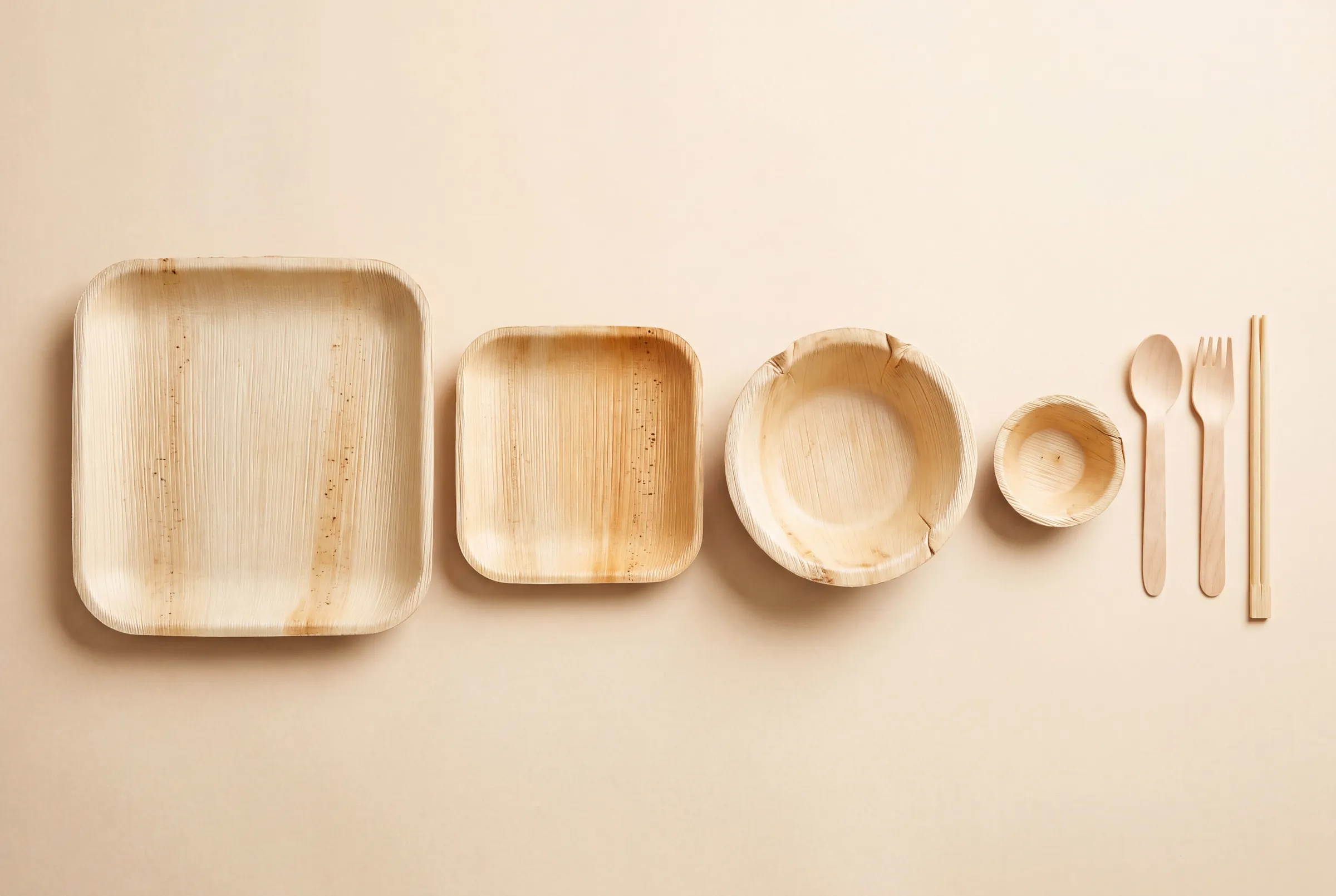 The five Satva pieces in a row, largest to smallest